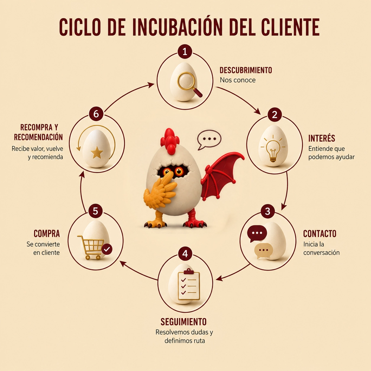 Ciclo del Cliente - El Dragón y la Gallina